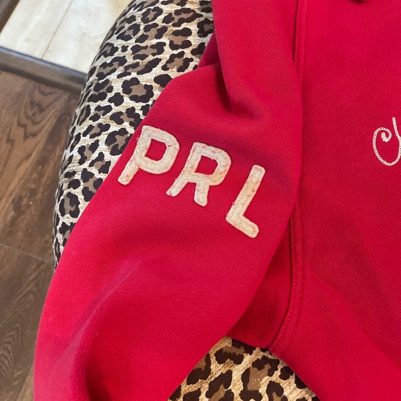 🔥Polo Ralph Lauren Varsity Jacket Indian Head New York Snap Front Mens L - Picture 3 of 12